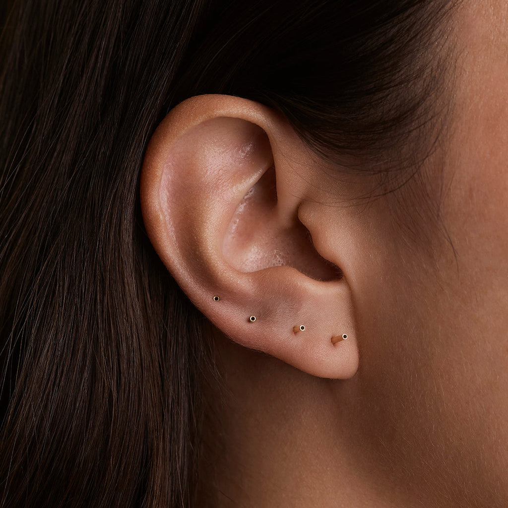 Piercing Post in Solid Gold
