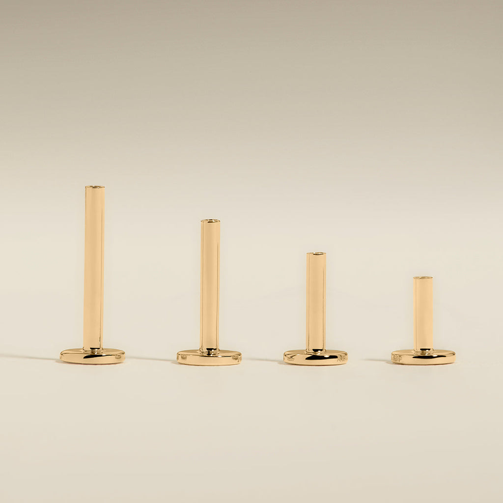 Piercing Post in Solid Gold