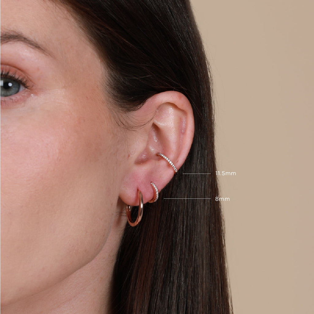 Jewelled Hoop in Gold
