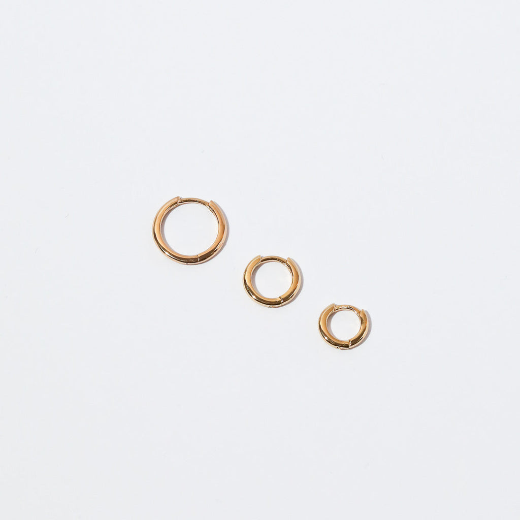 Essential 8mm Hoop in Gold