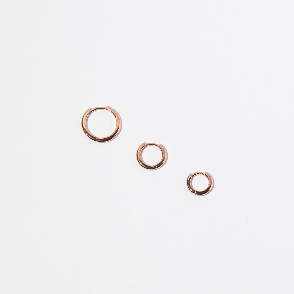 Essential 8mm Hoop in Rose Gold