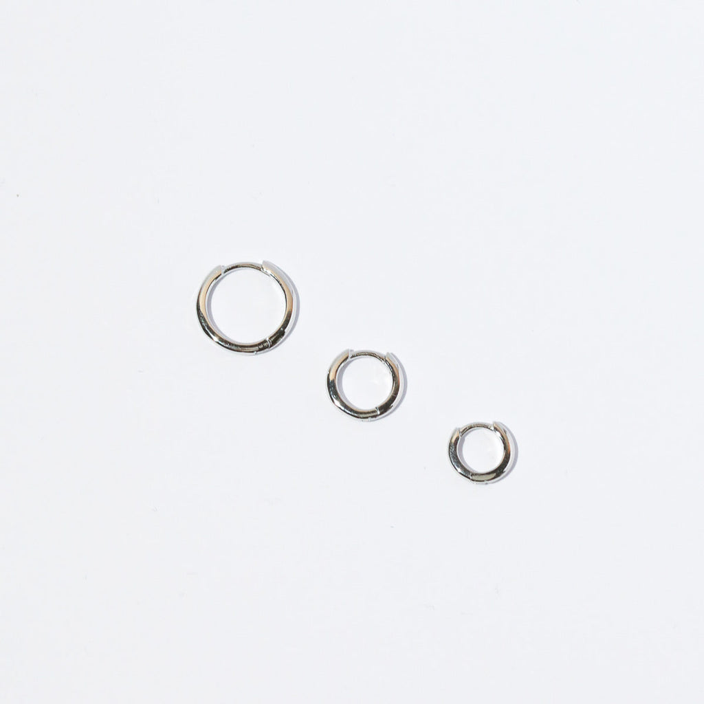 Essential 8mm Hoop in Silver