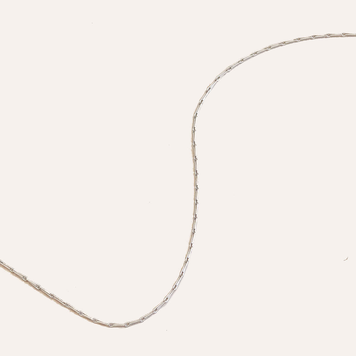 Marylebone Chain Necklace in Solid White Gold