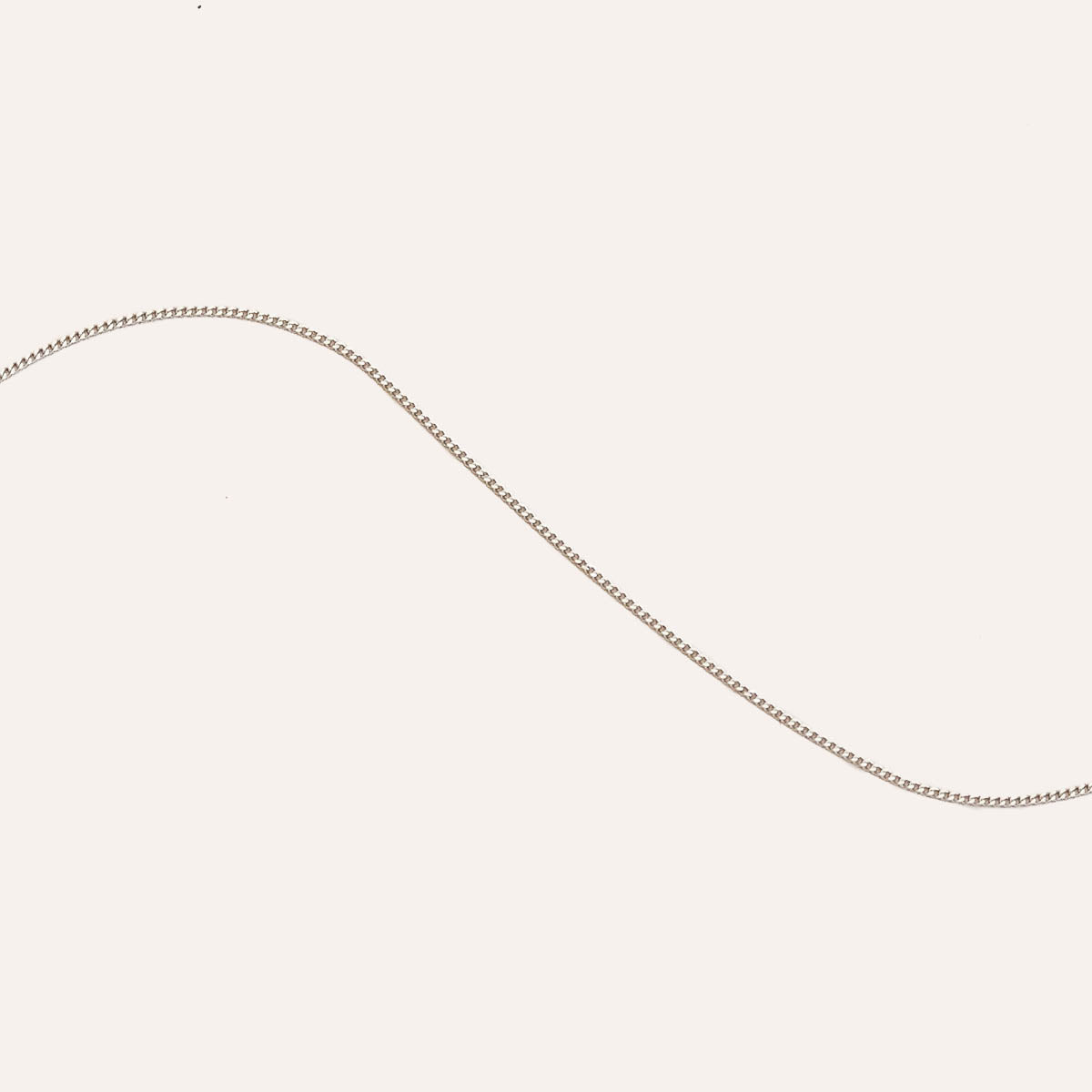 Miyu Chain Necklace in Solid White Gold