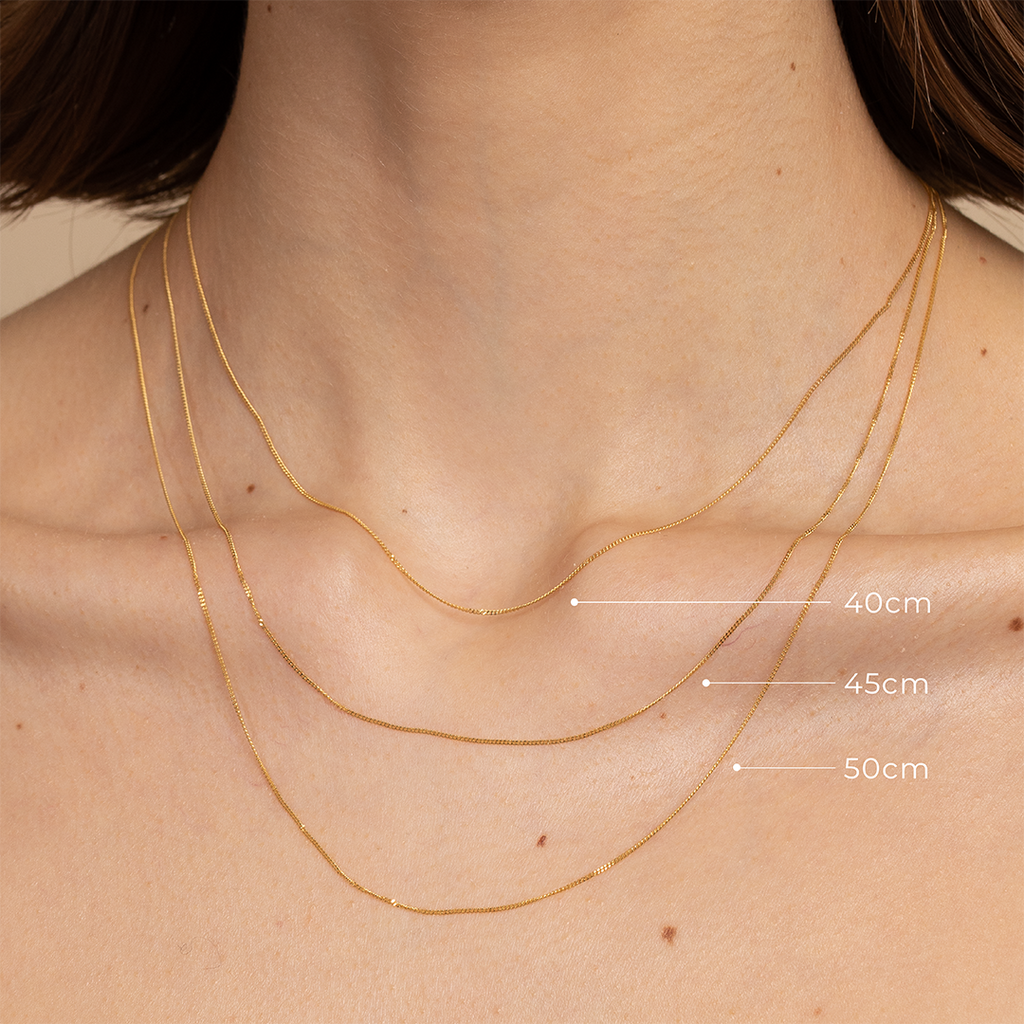 Miyu Chain Necklace in Solid Gold