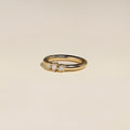 Diamond Triology Seamless Piercing Hoop in Solid Gold