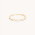 Topaz Eternity Ring in Solid Gold