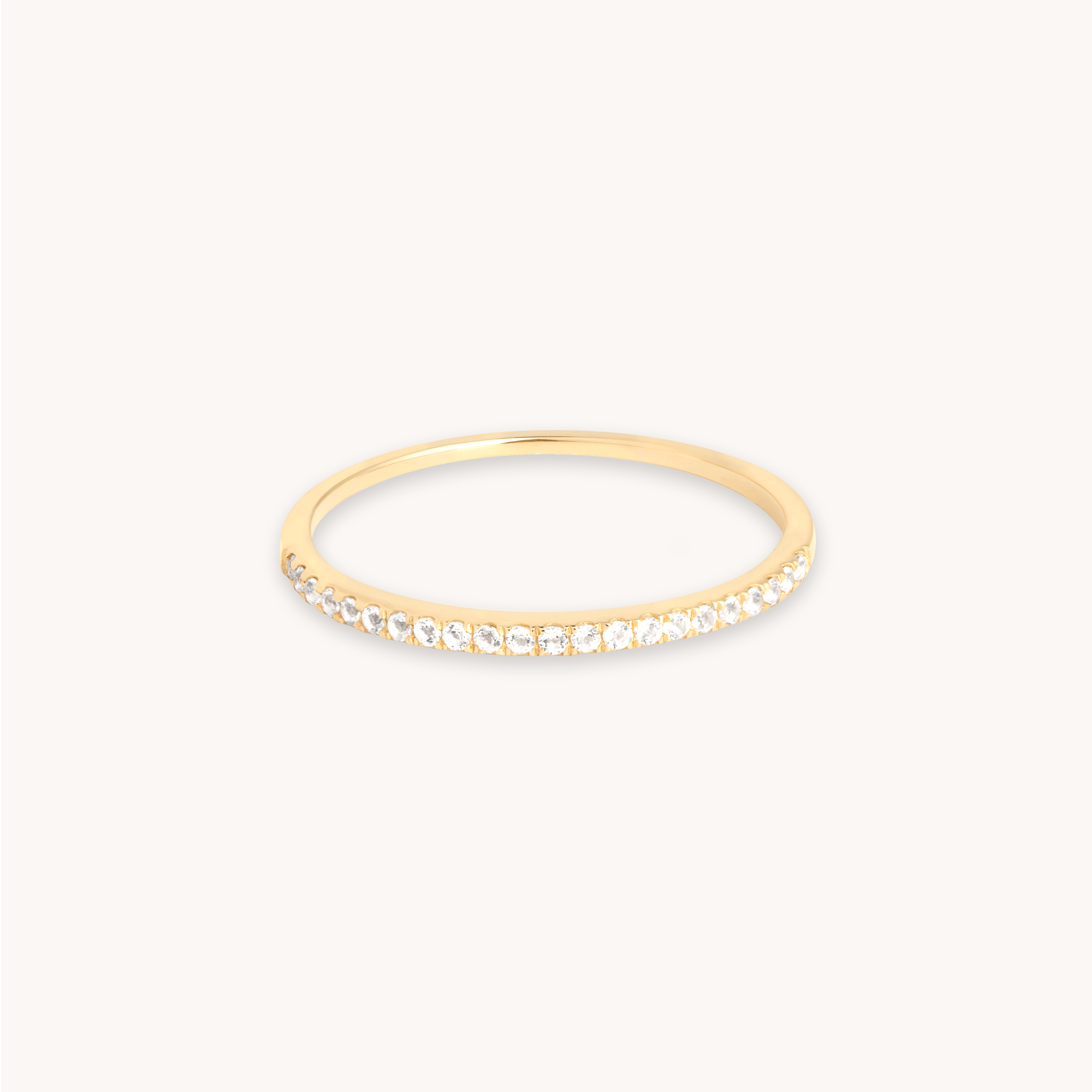 Topaz Eternity Ring in Solid Gold