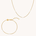 Navette Crystal Gift Set in Gold