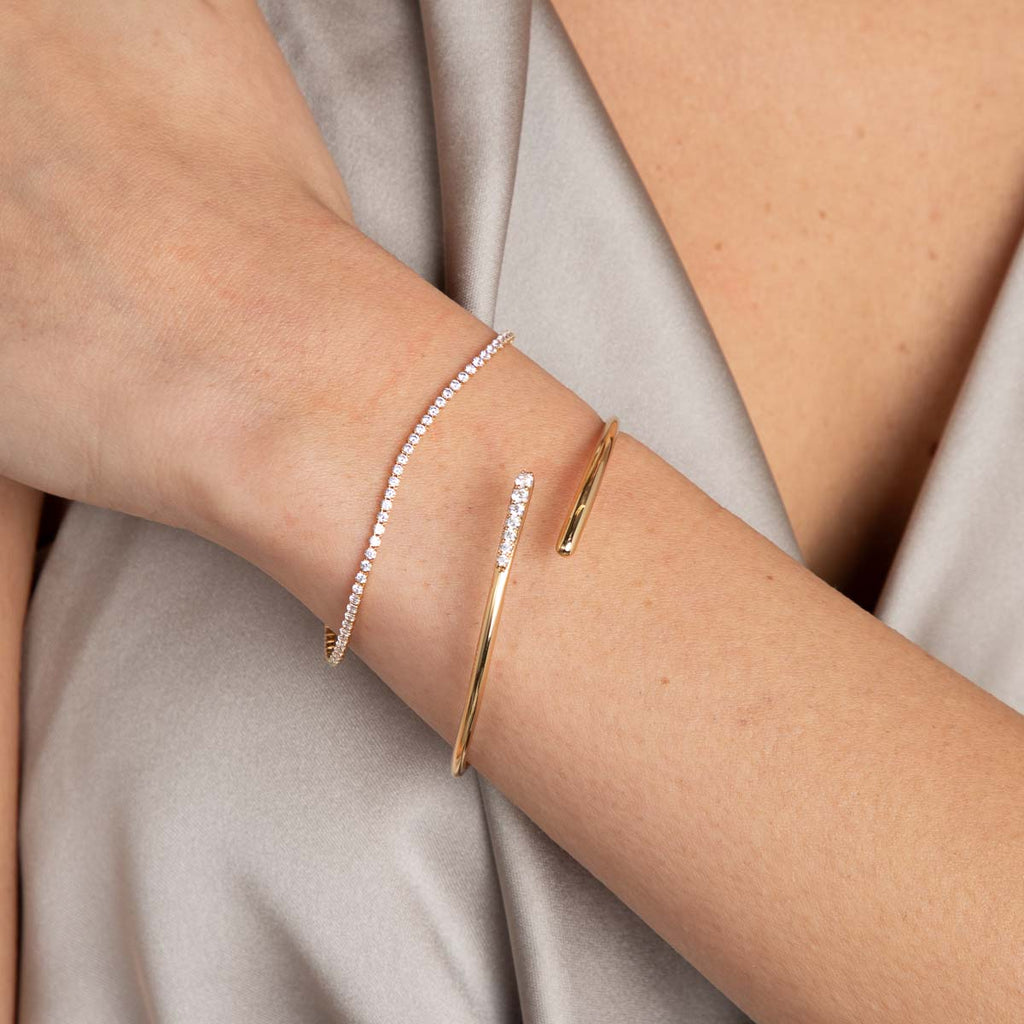 Tennis Chain Bracelet in Gold