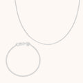 Tennis Chain Gift Set in Silver