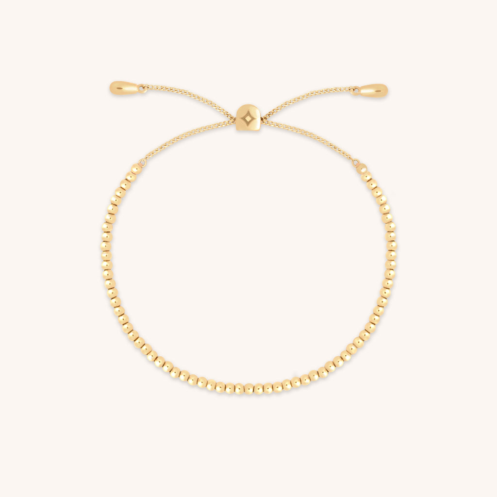 Beaded Bracelet in Solid Gold