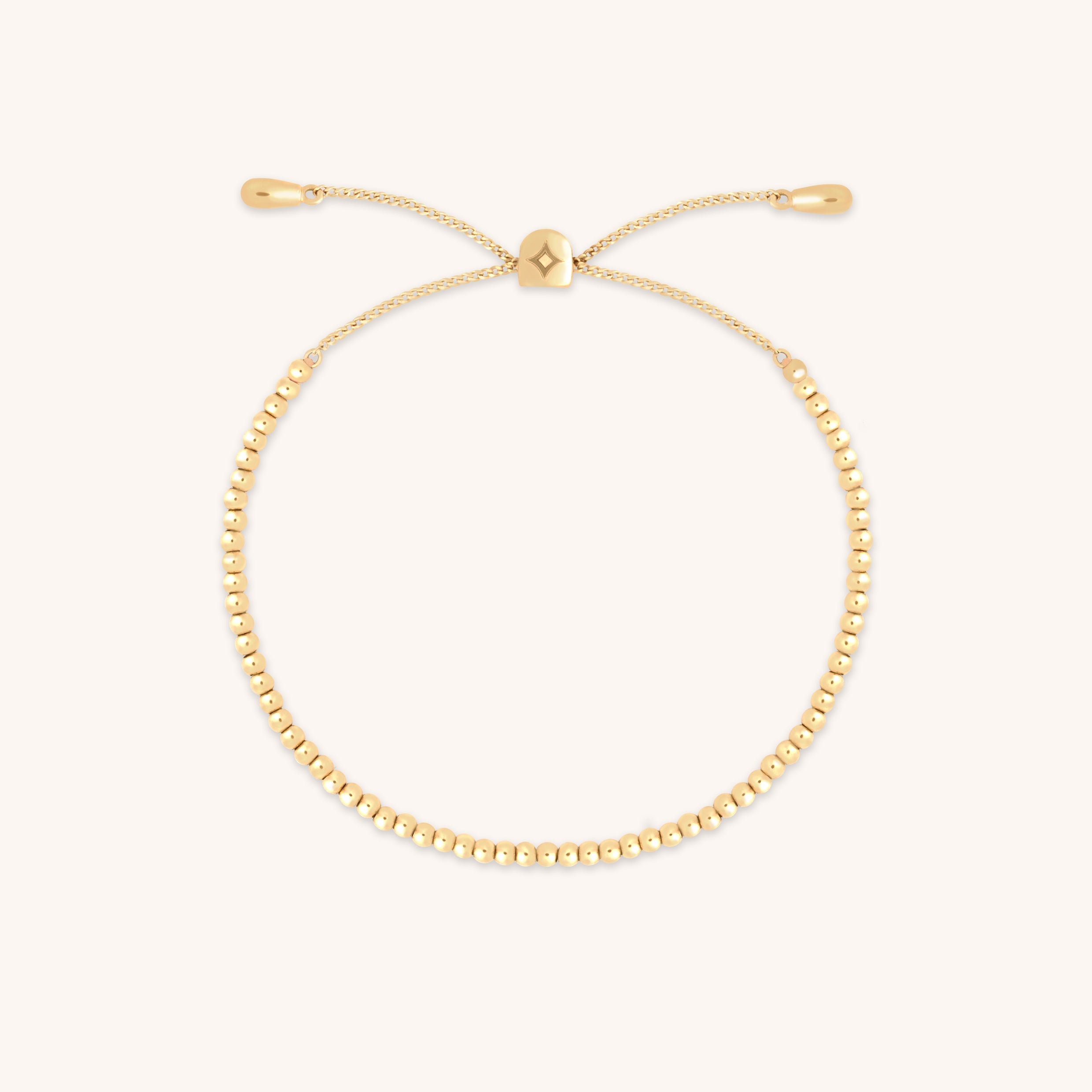 Beaded Bracelet in Solid Gold