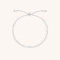 Beaded Bracelet in Solid White Gold