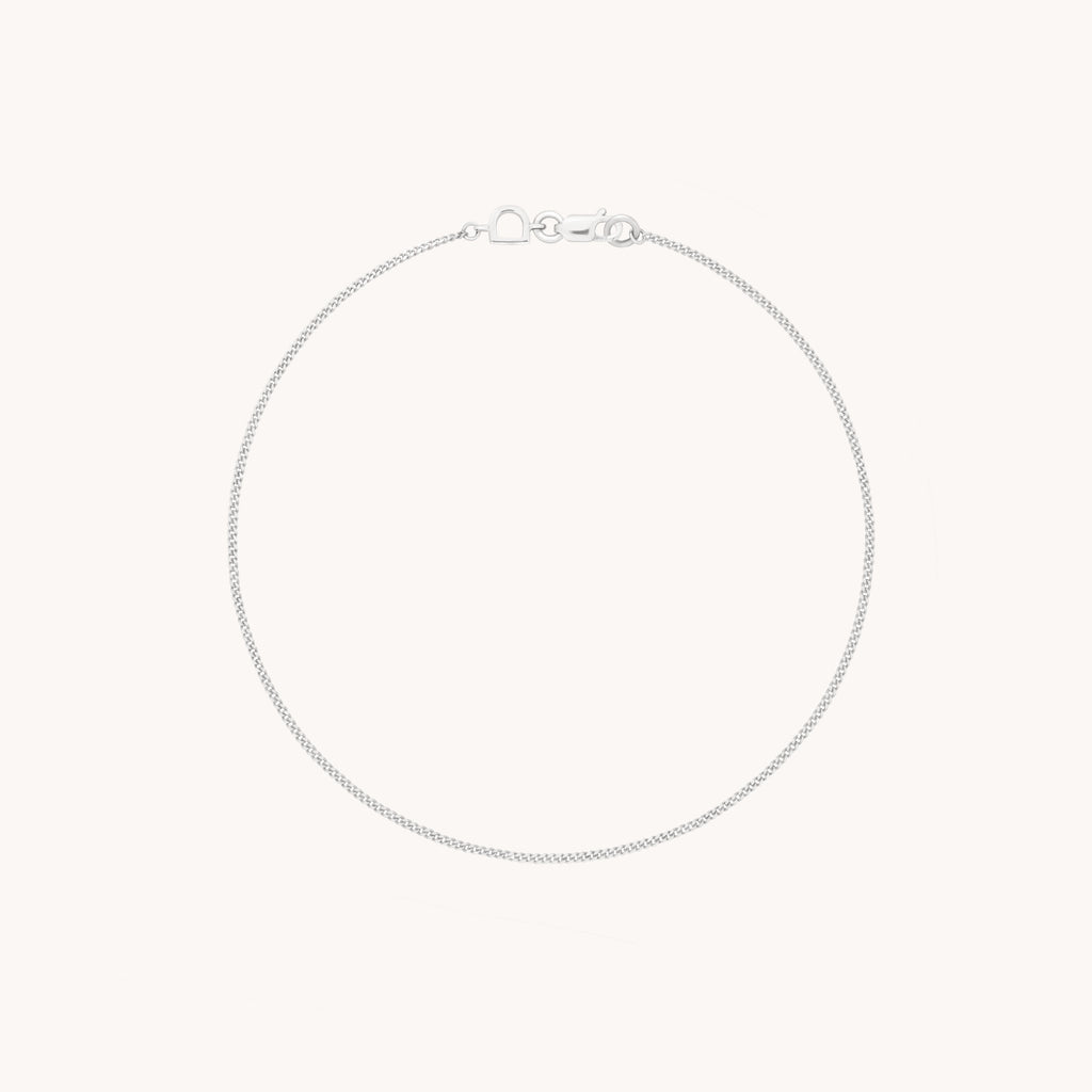 Miyu Story Chain Bracelet in Solid White Gold