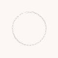 Piccadilly Story Chain Bracelet in Solid White Gold