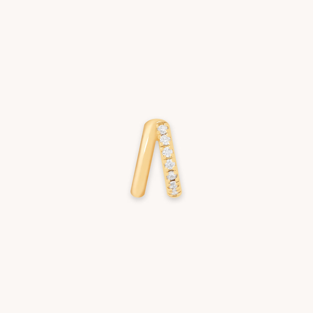 Illusion Crystal Hoop 6.5mm in Gold
