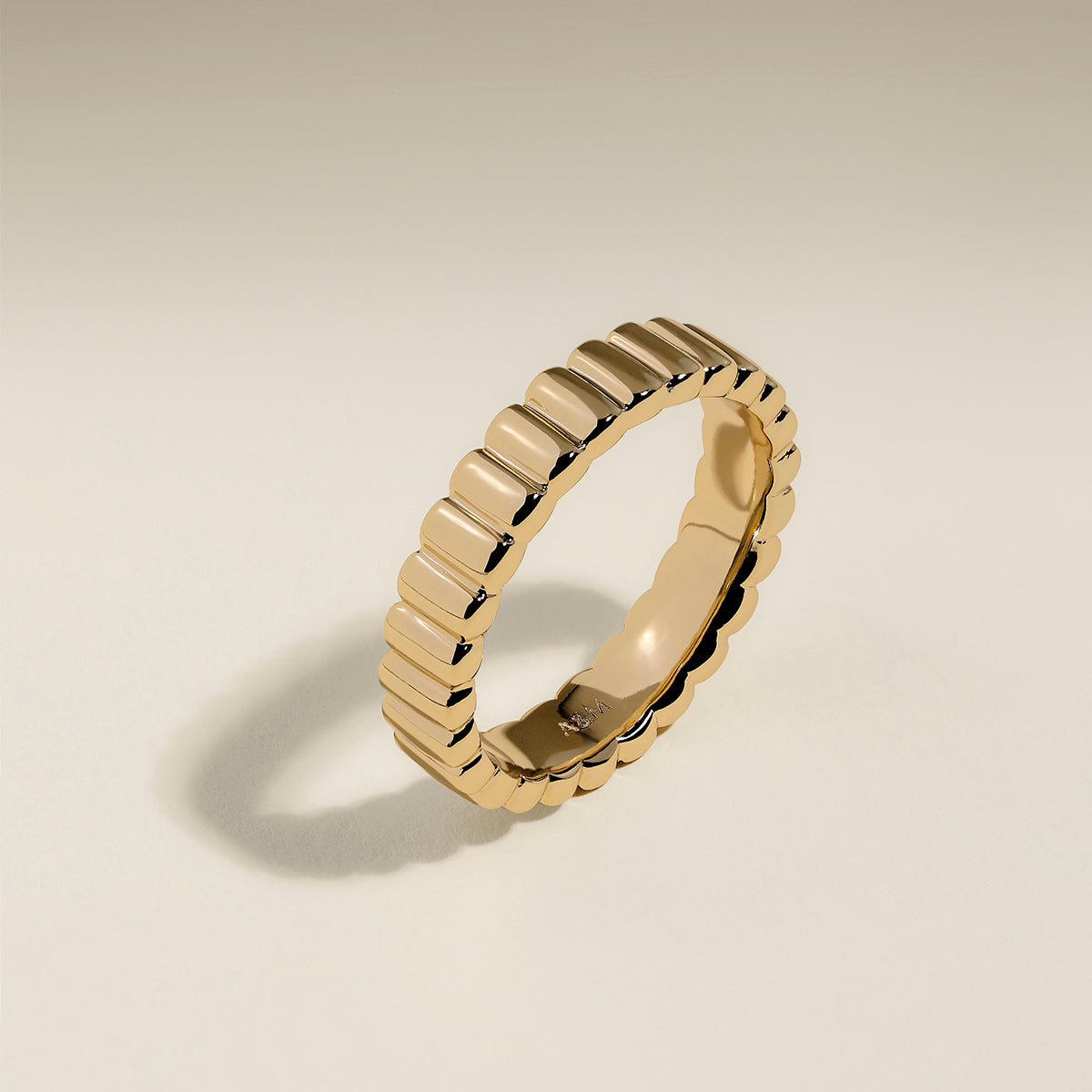Ridged Ring in Gold