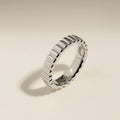 Ridged Ring in Silver