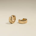 Ridged Huggies in Gold
